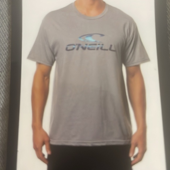 O’NEILL Standard Fit Heather Grey Short Sleeve Tee with Graphic- Large - Picture 6 of 12